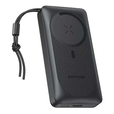 Ravpower Pioneer Power Bank 20000 Mah Magnetic Wireless 15W Type-C - Black